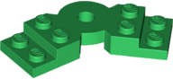 Lego (N) ~ Plate Modified 2 x 6 x 2/3 Bent ~ [Green]