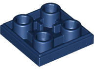 Lego (N) ~ Tile Modified 2 x 2 Inverted ~ [Dark Blue]