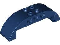 Lego NEW - Slope Curved 8 x 2 x 2 Double~ [Dark Blue]
