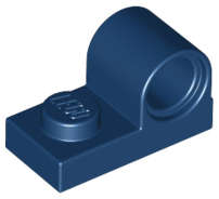 Lego (N) ~ Plate Modified 1 x 2 with Pin Hole on Top ~ [Dark Blue]