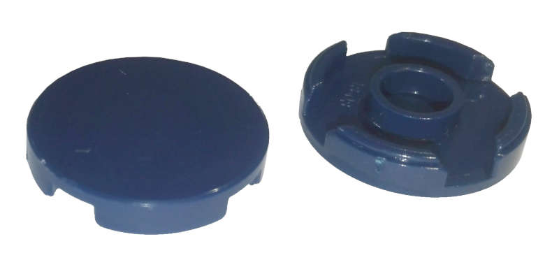 Lego (N) ~ Tile Round 2 x 2 with Bottom Stud Holder ~ [Dark Blue]