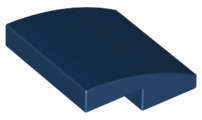 Lego (U) ~ Slope Curved 2 x 2 x 2/3 ~ [Dark Blue]