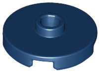 Lego (N) ~ Tile Round 2 x 2 with Open Stud ~ [Dark Blue]