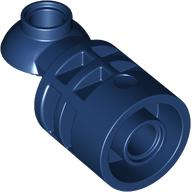 Lego (N) ~ Technic Rotation Joint Cylinder with Pin Hole and Rotation Joint Ball Half ~ [Dark Blue]