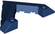 Lego (N) ~ Wedge 6 x 8 Pointed Cutout ~ [Dark Blue]