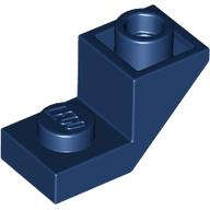 Lego (N) ~ Slope Inverted 45 2 x 1 with 2/3 Cutout ~ [Dark Blue]