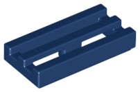 Lego (N) ~ Tile Modified 1 x 2 Grille with Bottom Groove ~ [Dark Blue]