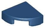 Lego (N) ~ Tile Round 1 x 1 Quarter ~ [Dark Blue]