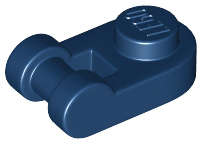 Lego (N) ~ Plate Round 1 x 1 with Bar Handle ~ [Dark Blue]