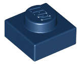 Lego (U) ~ Plate 1 x 1 ~ [Dark Blue]