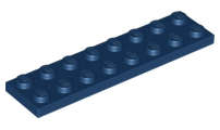 Lego (N) ~ Plate 2 x 8 ~ [Dark Blue]