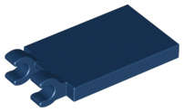 Lego (N) ~ Tile Modified 2 x 3 with 2 Open O Clips ~ [Dark Blue]