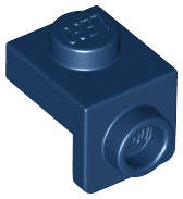 Lego (N) ~ Bracket 1 x 1 - 1 x 1 ~ [Dark Blue]