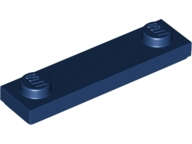 Lego (N) ~ Plate Modified 1 x 4 with 2 Studs with Groove ~ [Dark Blue]