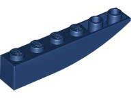 Lego (N) ~ Slope Curved 6 x 1 Inverted ~ [Dark Blue]