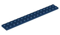 Lego (N) ~ Plate 2 x 16 ~ [Dark Blue]