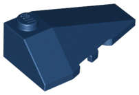 Lego (U) ~ Wedge 4 x 2 Triple Right ~ [Dark Blue]