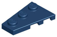 Lego (N) ~ Wedge Plate 3 x 2 Left ~ [Dark Blue]