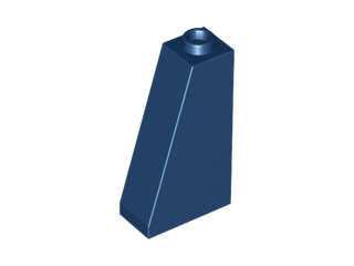Lego (N) ~ Slope 75 2 x 1 x 3 - Hollow Stud ~ [Dark Blue]