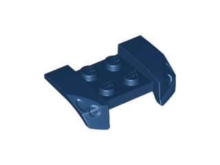 Lego (N) ~ Vehicle Mudguard 2 x 4 with Headlights Overhang ~ [Dark Blue]