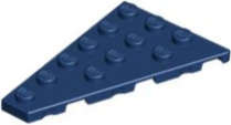 Lego (N) ~ Wedge Plate 6 x 4 Left ~ [Dark Blue]