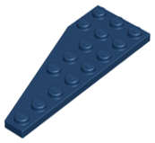 Lego (N) ~ Wedge Plate 8 x 3 Pentagonal Right ~ [Dark Blue]