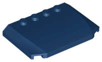 Lego (N) ~ Wedge 4 x 6 x 2/3 Triple Curved ~ [Dark Blue]
