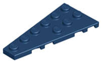 Lego (N) ~ Wedge Plate 6 x 3 Left ~ [Dark Blue]
