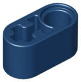 Lego (N) ~ Technic Liftarm Thick 1 x 2 - Axle Hole ~ [Dark Blue]