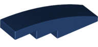 Lego (N) ~ Slope Curved 4 x 1 ~ [Dark Blue]