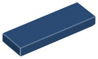 Lego (N) ~ Tile 1 x 3 ~ [Dark Blue]