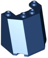 Lego (N) ~ Windscreen 3 x 4 x 3 ~ [Dark Blue]