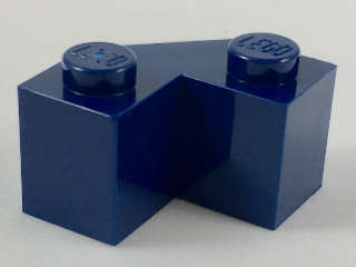 Lego (N) ~ Brick Modified Facet 2 x 2 ~ [Dark Blue]