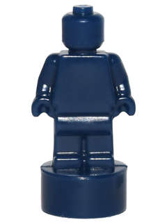Lego NEW - Minifigure Utensil Statuette / Trophy~ [Dark Blue]