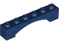 Lego (N) ~ Arch 1 x 6 Raised Arch ~ [Dark Blue]
