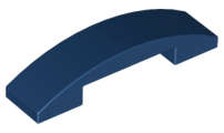 Lego (U) ~ Slope Curved 4 x 1 x 2/3 Double ~ [Dark Blue]