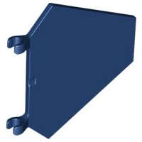 Lego (U) ~ Flag 5 x 6 Hexagonal ~ [Dark Blue]