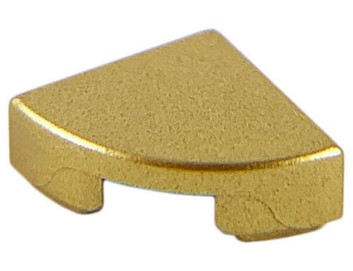 Lego (N) ~ Tile Round 1 x 1 Quarter ~ [Metallic Gold]