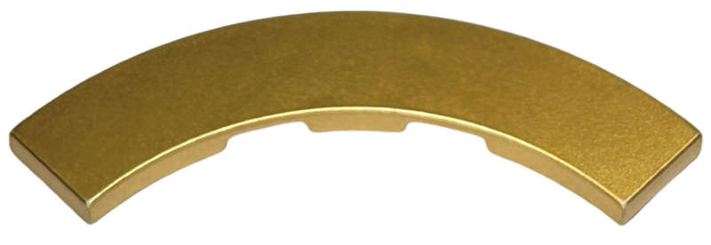 Lego (N) ~ Tile Round Corner 4 x 4 Macaroni ~ [Metallic Gold]