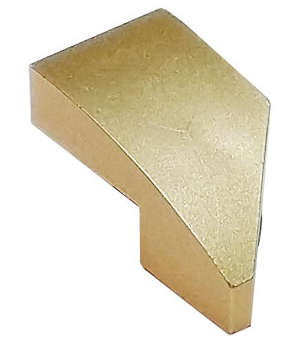 Lego (N) ~ Wedge 2 x 1 x 2/3 Left ~ [Metallic Gold]