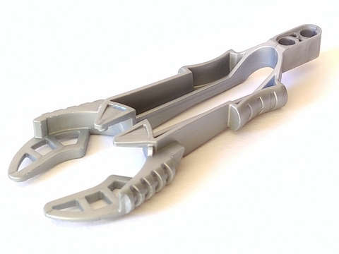 Lego (U) ~ Bionicle Kanoka Disk Launcher (Vahki) ~ [Pearl Light Gray]