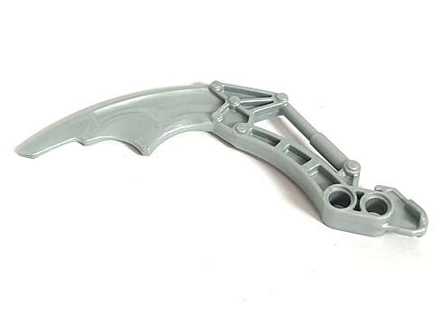 Lego (U) ~ Bionicle Visorak Fang with 2 Pin Holes (Keelerak) ~ [Pearl Light Gray]