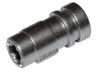 Lego (N) ~ Large Figure Weapon Lightsaber Hilt Half 2L with Axle Hole ~ [Metallic Silver]