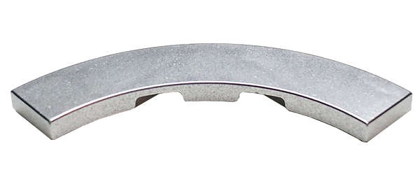 Lego (N) ~ Tile Round Corner 4 x 4 Macaroni ~ [Metallic Silver]