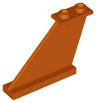 Lego (N) ~ Tail 4 x 1 x 3 ~ [Dark Orange]