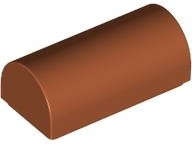 Lego (N) ~ Slope Curved 1 x 2 x 2/3 Double ~ [Dark Orange]