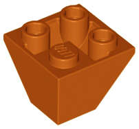 Lego (N) ~ Slope Inverted 45 2 x 2 Double Convex ~ [Dark Orange]