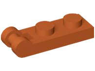 Lego (N) ~ Plate Modified 1 x 2 with Bar Handle on End ~ [Dark Orange]