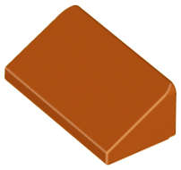 Lego (N) ~ Slope 30 1 x 2 x 2/3 ~ [Dark Orange]