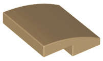 Lego (N) ~ Slope Curved 2 x 2 x 2/3 ~ [Dark Tan]